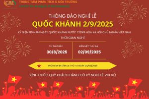 THÔNG BÁO NGHỈ LỄ QUỐC KHÁNH 02/9/2025